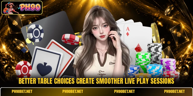 Better table choices create smoother live play sessions
