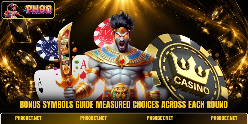 Bonus symbols guide measured choices across each round