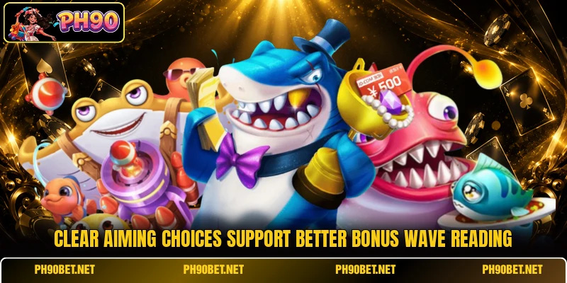 Clear aiming choices support better bonus wave reading