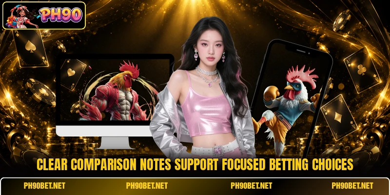 Clear comparison notes support focused betting choices