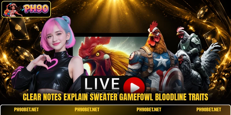 Clear notes explain Sweater gamefowl bloodline traits