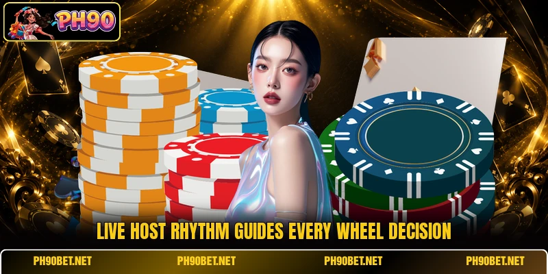 Live host rhythm guides every wheel decision