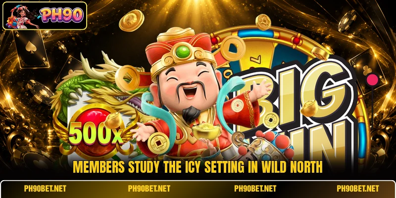 Members study the icy setting in Wild North