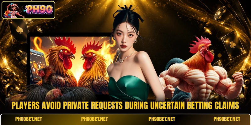 Players avoid private requests during uncertain betting claims