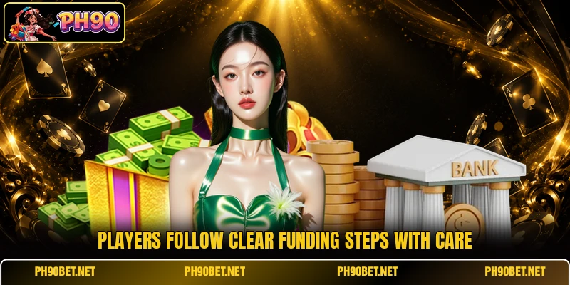 Players follow clear funding steps with care Players follow clear funding steps with care