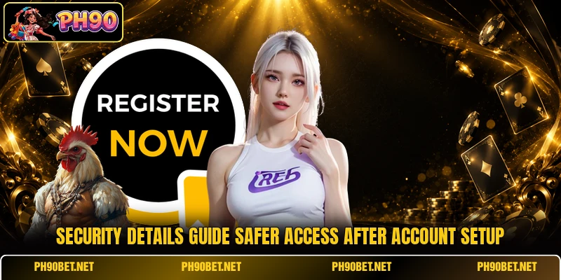 Security details guide safer access after account setup