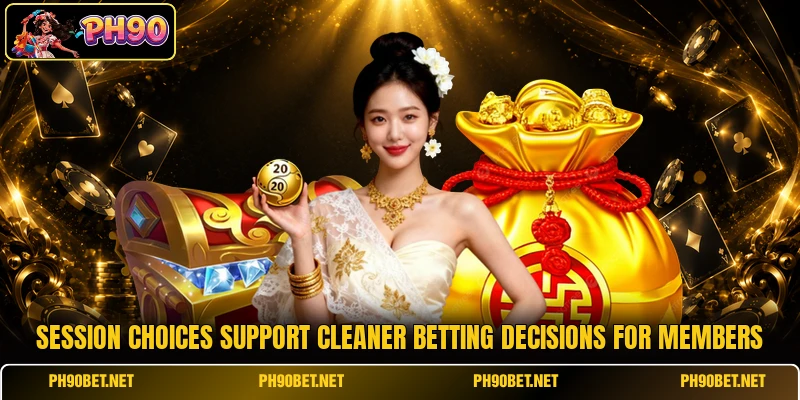 Session choices support cleaner betting decisions for members