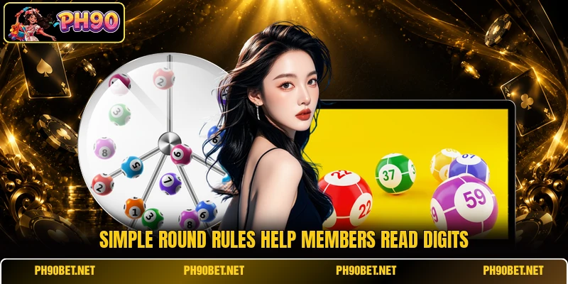 Simple round rules help members read digits