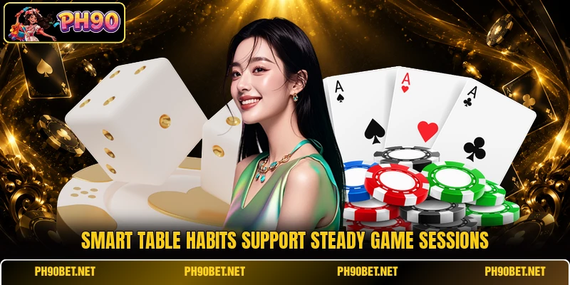 Smart table habits support steady game sessions