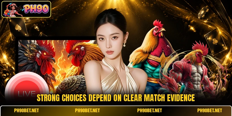 Strong choices depend on clear match evidence